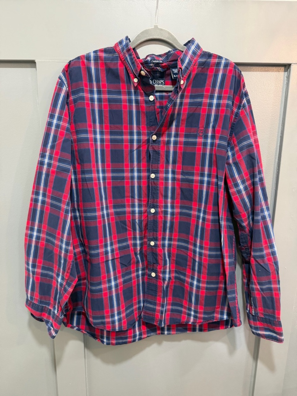 Nautica Pink Grid Button-Down Shirt - Picture 4 of 9